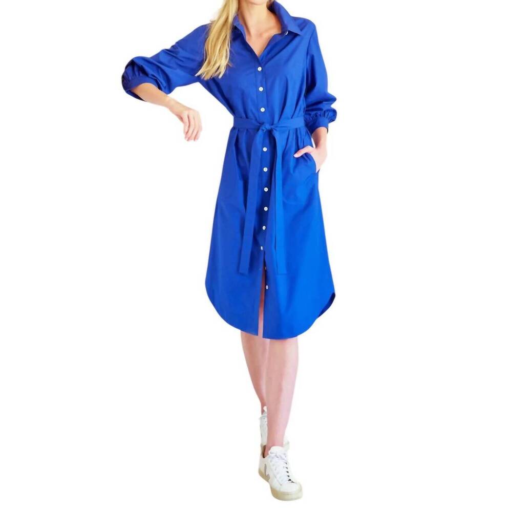 NEW FINLEY clementine midi dress in blue